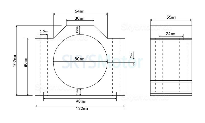2,2kW 220V/380V Wassergek&uuml;hlter Spindelmotor Satz Huajiang-2.2+H100-2.2C2/S2/T4 mit Frequenzumrichter + Wasserpumpe + 13 ER20-Spannzangen + Halterung